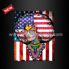 Amazing Afro Girl Heat Transfer Vinyl America Flag Design